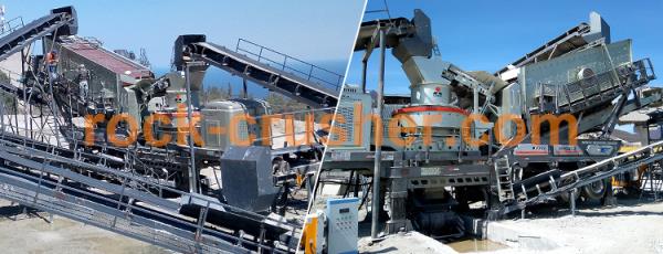 Portable rock and sand crusher