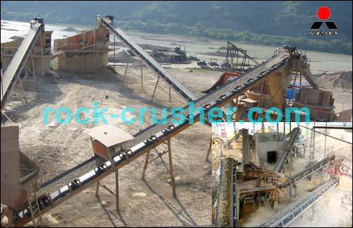conveyor systems for rock crushers