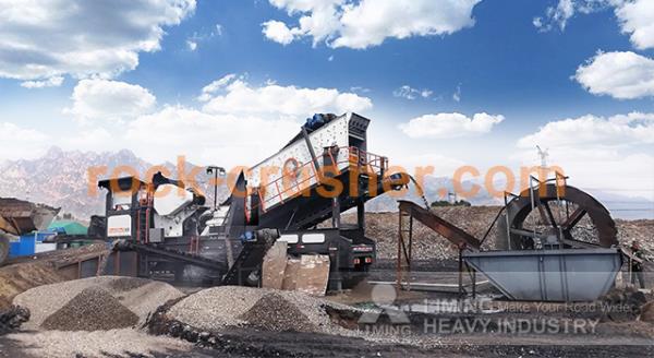 construction machine use to crush rocks
