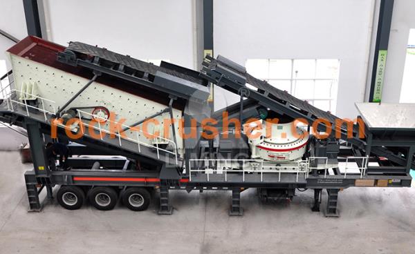 mobile rock crusher and screen plant