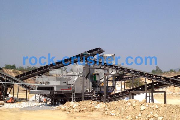 mobile rock crusher used in quarry