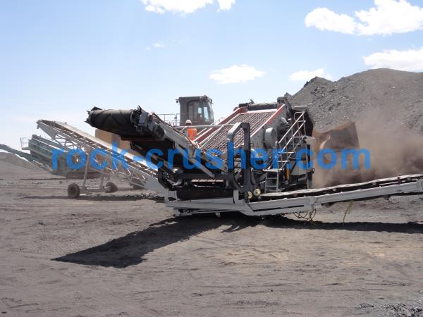 tractor pulled rock grinder crusher